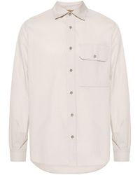 C.P. Company - Classic-Collar Poplin Shirt - Lyst