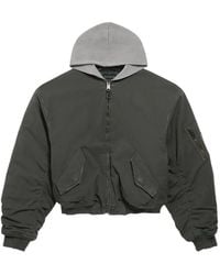 Balenciaga - Cotton And Nylon Blend Bomber Jacket - Lyst