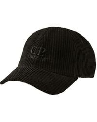 C.P. Company - Logo-Embroidered Corduroy Cap - Lyst