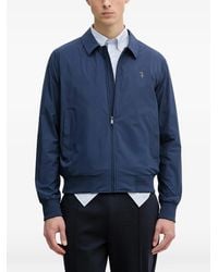 Trussardi - Shirt-Collar Zip-Up Jacket - Lyst