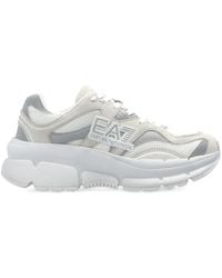 EA7 - Logo-Plaque Chunky Sneakers - Lyst