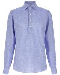 Borriello - Camisa Con Solapa Con Botones - Lyst