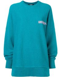 CALVIN KLEIN 205W39NYC Oversized Sweatshirt - Blue