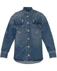 AllSaints - Verfraaid Blouse - Lyst