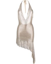 GIUSEPPE DI MORABITO - V-neck Crystal-embellished Dress - Lyst