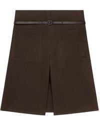 Courreges - Buckled Knee-Length Shorts - Lyst