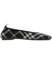 Burberry - Ballerine Check Knit Baby - Lyst