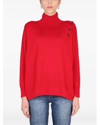 #MSM - Button Turtleneck Sweater - Lyst