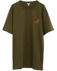 Loewe - T-Shirt Met Borduurwerk - Lyst