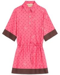 Valentino Garavani - Stelline Firma Starry Twill Shirt Dress - Lyst