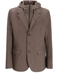 Herno - Blazer Con Cappuccio - Lyst