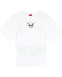 DIESEL - T-shirt T-Roxt-Q1 con stampa - Lyst