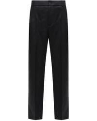 Moncler - Wool Flannel Tailored Trousers - Lyst