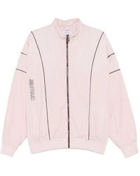 Off-White c/o Virgil Abloh - Logo Embroidered Zip-Up Jacket - Lyst