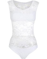 Amir Slama - Body Mit Spitzeneinsätzen - Lyst