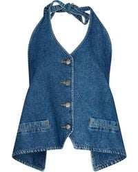 Liu Jo - Oberteil aus Denim - Lyst