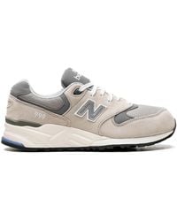 New Balance - Suede Mesh Low-Top Sneakers - Lyst