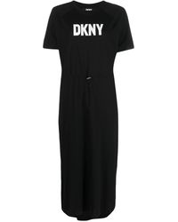 DKNY - Vestido sin mangas con motivo floral - Lyst