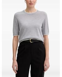 Benetton - Pull À Bords Contrastants - Lyst