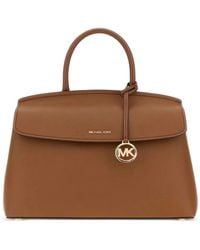 MICHAEL Michael Kors - Hamilton Logo-Plaque Leather Tote Bag - Lyst