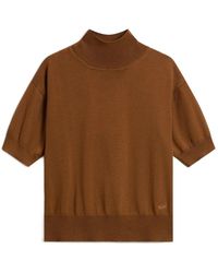 Woolrich - High-Neck Short-Sleeve Sweater - Lyst