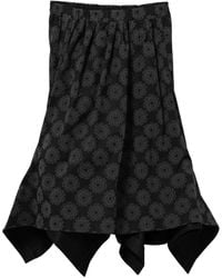 Comme des Garçons - Floral Asymmetric Midi Skirt - Lyst
