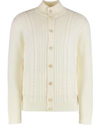 Slowear - Cable-Knit Button Cardigan - Lyst