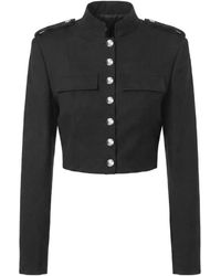 Nicholas - Giacca Crop Con Spalline - Lyst