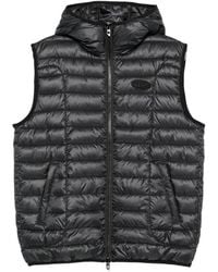 DIESEL - Quilted Hooded Gilet - Lyst