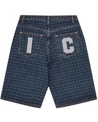ICECREAM - Houndstooth Graphic Shorts - Lyst