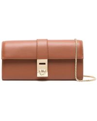 Ferragamo - Gancini Leather Clutch Bag - Lyst