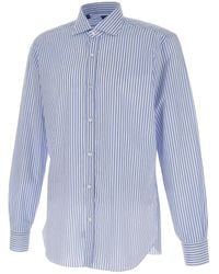 Barba Napoli - Striped Button-Up Shirt - Lyst