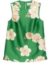 ALÉMAIS - Sage Floral-Print Sleeveless Top - Lyst
