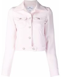 Courreges - Giacca corta con revers a lancia - Lyst