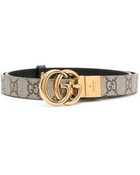 Gucci - Gg 2Cm Reversible Belt - Lyst
