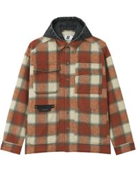 Izzue - Check Hooded Jacket - Lyst