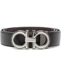 Ferragamo - Cinturón reversible con hebilla Gancini - Lyst