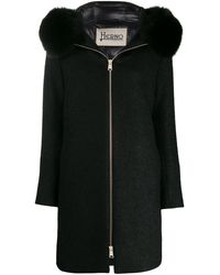 Herno Manteau à capuche - Noir