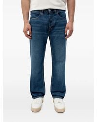 HUGO - Logo-Patch Straight-Leg Jeans - Lyst