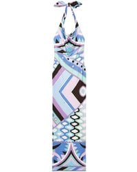 Emilio Pucci - Vivara プリント ホルターネック マキシドレス - Lyst