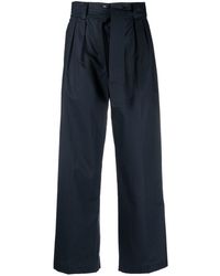 Woolrich - Lace-up Wide-leg Trousers - Lyst