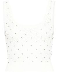 John Richmond - Crystal-Embellished Knitted Top - Lyst