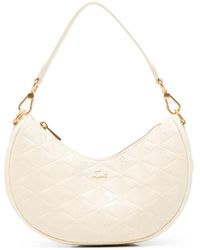 Lacoste - Small Moon Monogram-Embossed Crescent Shoulder Bag - Lyst