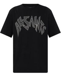 AllSaints - Logo-Detail T-Shirt - Lyst
