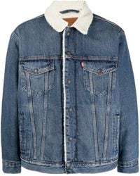 Levi's - Type Iii Jeansjacke Mit Shearling-Besatz - Lyst