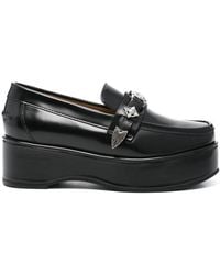 Toga - Mocassins À Plaque Logo - Lyst