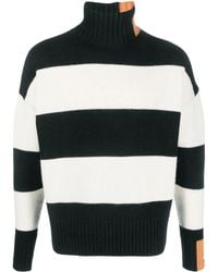 RIGHT FOR - Striped High-neck Jumper - Lyst