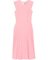 Nissa - Pleated Sleeveless Midi Dress - Lyst