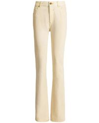 Balmain - High-Waisted Faded Denim Jeans - Lyst