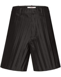 Valentino Garavani - Pleated Tailored Shorts - Lyst